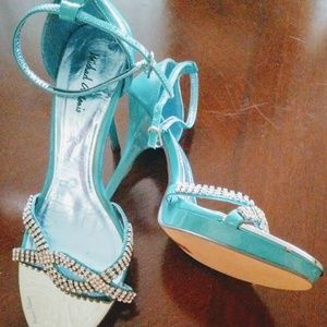 Blue Stiletto heels (open toe)